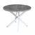 Стол круглый "Шип-32" ноги белые (пластикТерра графит 1426/ЛДСП 32 мм/кромка серый) | Интернет магазин мебели и декора LifeDekor