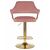 Стул барный DOBRIN CHARLY GOLD, розовый велюр (MJ9-32), Вариант: розовый велюр (MJ9-32), изображение 6 | Интернет магазин мебели и декора LifeDekor