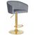 Стул барный DOBRIN DARCY GOLD, серый велюр (1922-19), Вариант: серый велюр (1922-19) | Интернет магазин мебели и декора LifeDekor