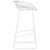 Стул барный DOBRIN FRANK, белый, Вариант: белый, изображение 3 | Интернет магазин мебели и декора LifeDekor