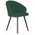 Стул обеденный DOBRIN NAOMI, ЭМАЛЬ ЧЕРНЫЙ МУАР велюр Catania Izumrud, изображение 2 | Интернет магазин мебели и декора LifeDekor