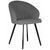 Стул обеденный DOBRIN NAOMI, ЭМАЛЬ ЧЕРНЫЙ МУАР велюр Catania Stone | Интернет магазин мебели и декора LifeDekor