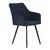 Стул обеденный DOBRIN ROBY, ЭМАЛЬ ЧЕРНЫЙ МУАР велюр Catania Dark Blue, изображение 2 | Интернет магазин мебели и декора LifeDekor