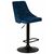 Стул барный DOBRIN JOSEPH BLACK, синий велюр (MJ9-117), Вариант: синий велюр (MJ9-117), изображение 2 | Интернет магазин мебели и декора LifeDekor