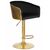 Стул барный DOBRIN DARCY GOLD SHINY, черный велюр с золотыми пайетками, Вариант: черный велюр с золотыми пайетками, изображение 2 | Интернет магазин мебели и декора LifeDekor