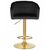 Стул барный DOBRIN DARCY GOLD SHINY, черный велюр с золотыми пайетками, Вариант: черный велюр с золотыми пайетками, изображение 6 | Интернет магазин мебели и декора LifeDekor