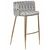 Стул барный DOBRIN EMMA GOLD, светло-серый велюр (135-37), Вариант: светло-серый велюр (135-37), изображение 2 | Интернет магазин мебели и декора LifeDekor