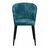 Стул DikLine 347 микровелюр M19 бирюза, ножки черные, изображение 2 | Интернет магазин мебели и декора LifeDekor