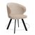 Стул DikLine 249 поворотный, B03 BEIGE, ножки черные | Интернет магазин мебели и декора LifeDekor