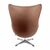 Кресло EGG STYLE CHAIR коричневый, белый, экокожа, изображение 4 | Интернет магазин мебели и декора LifeDekor