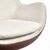 Кресло EGG STYLE CHAIR коричневый, белый, экокожа, изображение 6 | Интернет магазин мебели и декора LifeDekor