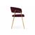 Стул Kamelia 1 wine red / gold, изображение 3 | Интернет магазин мебели и декора LifeDekor