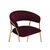 Стул Kamelia 1 wine red / gold, изображение 5 | Интернет магазин мебели и декора LifeDekor