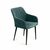 Стул с подлокотниками Robert, бархат зелёный 19 | Интернет магазин мебели и декора LifeDekor