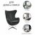 Кресло EGG STYLE CHAIR латте, искусственная замша, изображение 6 | Интернет магазин мебели и декора LifeDekor