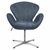 Кресло SWAN STYLE CHAIR тёмно-серый, искусственная замша, изображение 2 | Интернет магазин мебели и декора LifeDekor