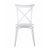 Стул Кроссбэк пластиковый белый, изображение 5 | Интернет магазин мебели и декора LifeDekor
