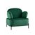 Кресло Кэнди с подлокотниками велюр зелёный | Интернет магазин мебели и декора LifeDekor