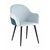 Стул Новел велюр светло-голубой с синей спинкой | Интернет магазин мебели и декора LifeDekor