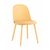 Стул Fog с подушкой пластик желтый | Интернет магазин мебели и декора LifeDekor