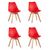 Стул FRANKFURT NEW красный 4 шт | Интернет магазин мебели и декора LifeDekor