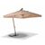 "Корсика" зонт уличный 3х3м на боковой алюминиевой опоре, цвет под дерево | Интернет магазин мебели и декора LifeDekor