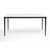 "Малага" обеденный стол из HPL 160х80см, цвет молочный, каркас черный, изображение 2 | Интернет магазин мебели и декора LifeDekor