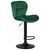 Стул барный DOBRIN BARNY BLACK, зеленый велюр (MJ9-88), Вариант: зеленый велюр (MJ9-88), изображение 2 | Интернет магазин мебели и декора LifeDekor