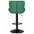 Стул барный DOBRIN BARNY BLACK, зеленый велюр (MJ9-88), Вариант: зеленый велюр (MJ9-88), изображение 5 | Интернет магазин мебели и декора LifeDekor