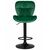 Стул барный DOBRIN BARNY BLACK, зеленый велюр (MJ9-88), Вариант: зеленый велюр (MJ9-88), изображение 6 | Интернет магазин мебели и декора LifeDekor