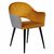 Стул Bruno горчичный с жаккардом | Интернет магазин мебели и декора LifeDekor