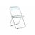 Пластиковый стул Fold складной clear gray-blue | Интернет магазин мебели и декора LifeDekor
