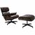 Кресло EAMES LOUNGE CHAIR и оттоманка EAMES LOUNGE CHAIR коричневые | Интернет магазин мебели и декора LifeDekor