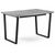 Стол деревянный раскладной Лота Лофт 120 25 мм черный матовый / бетон | Интернет магазин мебели и декора LifeDekor