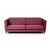Amsterdam диван-кровать трехместный прямой, велюр красный, изображение 2 | Интернет магазин мебели и декора LifeDekor