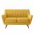 Диван Picasso двухместный горчичный, рогожка | Интернет магазин мебели и декора LifeDekor