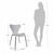 Стул Seven Style белый с хромированными ножками, изображение 7 | Интернет магазин мебели и декора LifeDekor