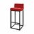 Барный стул SHADO Лофт красный, изображение 2 | Интернет магазин мебели и декора LifeDekor