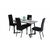 Обеденная группа SHADO Керамика Флоренс 18 Зевс 10 Велюр Черный | Интернет магазин мебели и декора LifeDekor