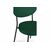 Стул на металлокаркасе Ройс зеленый / черный, изображение 5 | Интернет магазин мебели и декора LifeDekor
