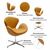 Кресло SWAN STYLE CHAIR оранжевый, изображение 6 | Интернет магазин мебели и декора LifeDekor