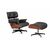 Кресло EAMES LOUNGE CHAIR и оттоманка EAMES LOUNGE CHAIR чёрные | Интернет магазин мебели и декора LifeDekor