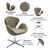 Кресло SWAN STYLE CHAIR, бежевый, искусственная замша, изображение 6 | Интернет магазин мебели и декора LifeDekor