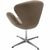 Кресло SWAN STYLE CHAIR, бежевый, искусственная замша, изображение 4 | Интернет магазин мебели и декора LifeDekor