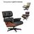 Кресло EAMES LOUNGE CHAIR и оттоманка EAMES LOUNGE CHAIR чёрные, изображение 16 | Интернет магазин мебели и декора LifeDekor