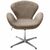 Кресло SWAN STYLE CHAIR, бежевый, искусственная замша, изображение 2 | Интернет магазин мебели и декора LifeDekor
