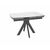 Стол DikLine DKU120 Керамика Белый мрамор/подстолье черное/опоры черные (2 уп.) | Интернет магазин мебели и декора LifeDekor