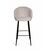 Стул барный Vito, букле серый / опора конус, изображение 3 | Интернет магазин мебели и декора LifeDekor