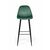Стул барный TED, бархат зеленый 19 /опора конус, изображение 2 | Интернет магазин мебели и декора LifeDekor