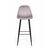 Стул барный TED, бархат светло-серый 26 /опора конус, изображение 2 | Интернет магазин мебели и декора LifeDekor